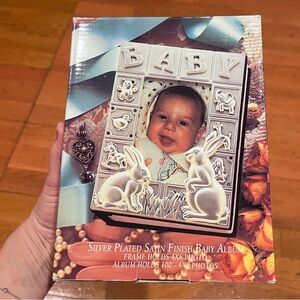 Silver Plated Baby Photo Album